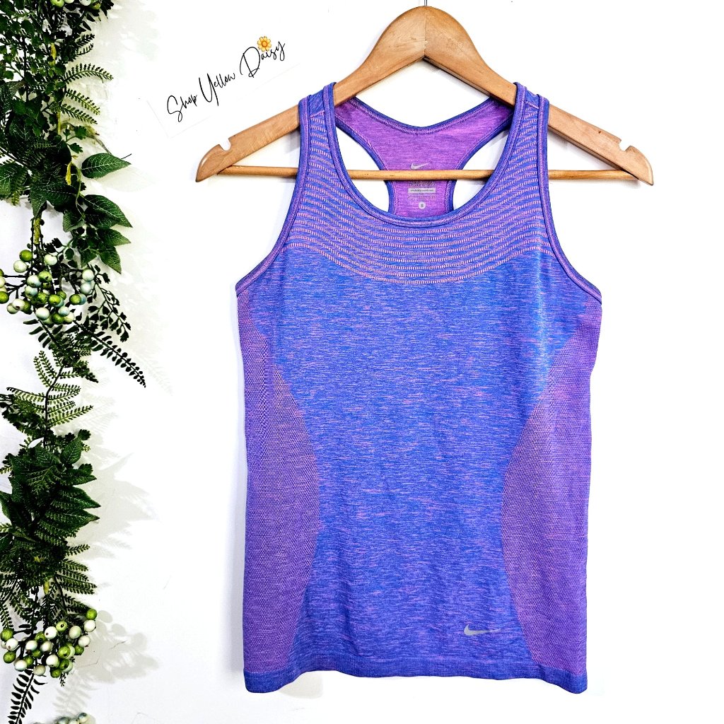 Nike Dri-Fit Womens Racerback Tank Top Purple & Blue Size S ~Tt144.3